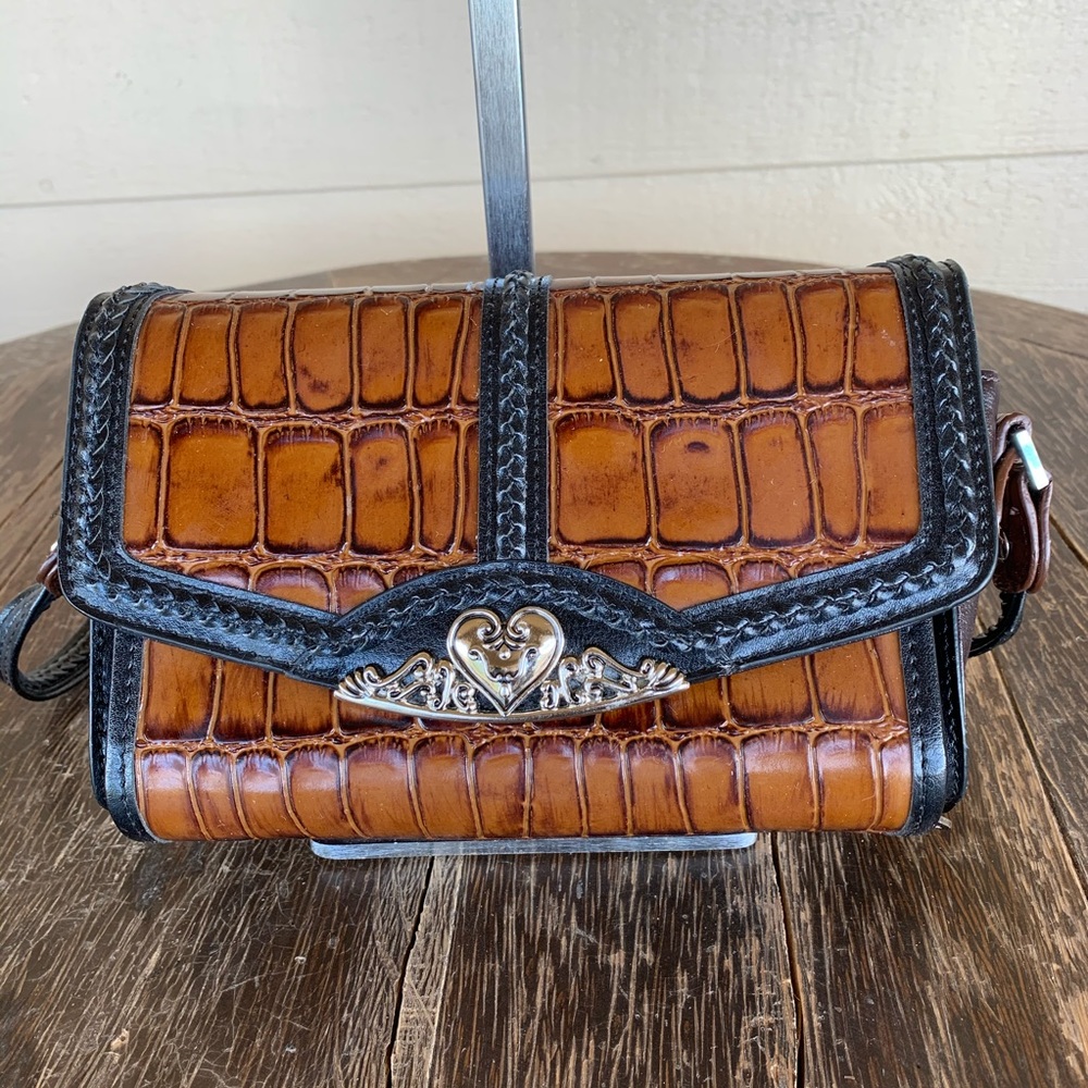 Marc Chantal M C Vintage Brown and Black Purse